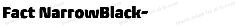 Fact NarrowBlack字体转换